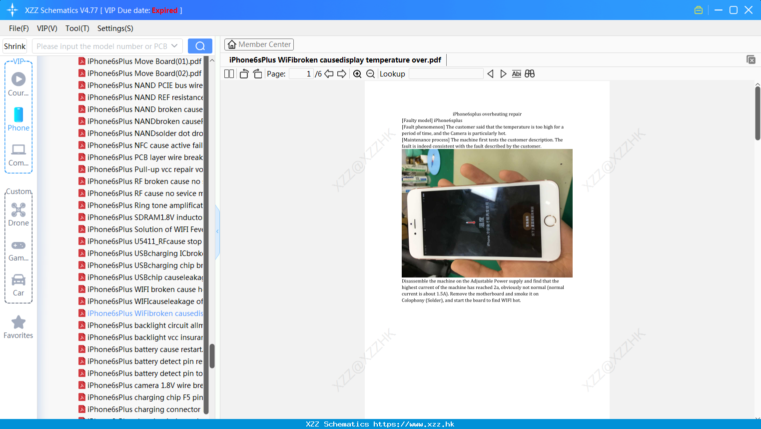 IPhone6sPlus WiFibroken Causedisplay Temperature Over